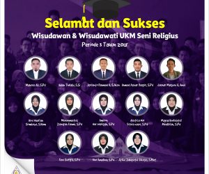 Wisudawan & Wisudawati UKM Seni Religius Periode 3 Tahun 2018